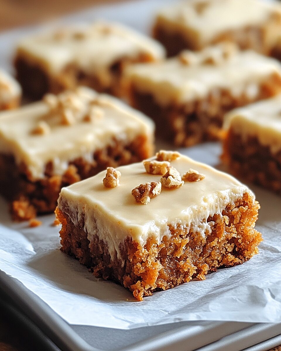 Carrot Cake Bars with Cream Cheese Frosting