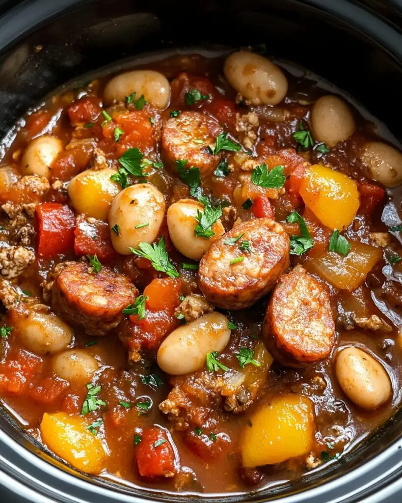 Slow Cooker Sausage Casserole