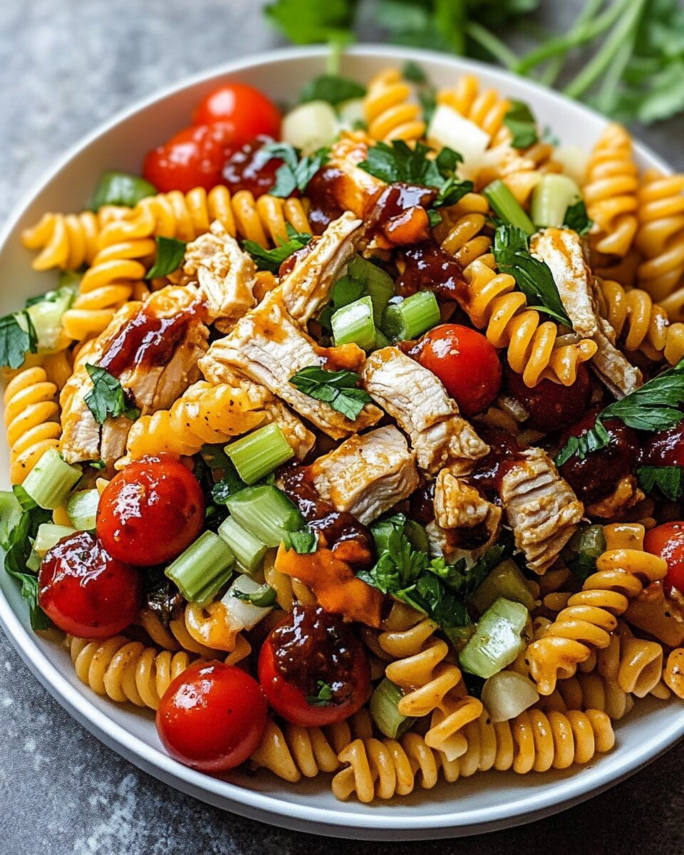 BBQ Chicken Ranch Pasta Salad