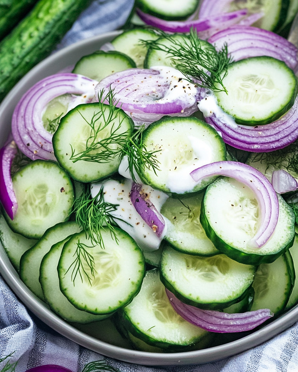 Creamy Cucumber Dill Salad