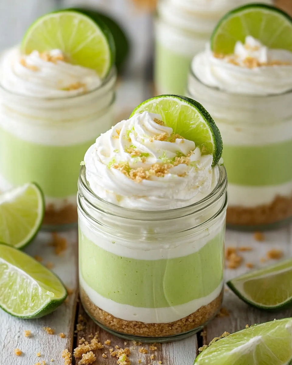 No-Bake Key Lime Cheesecake Jars
