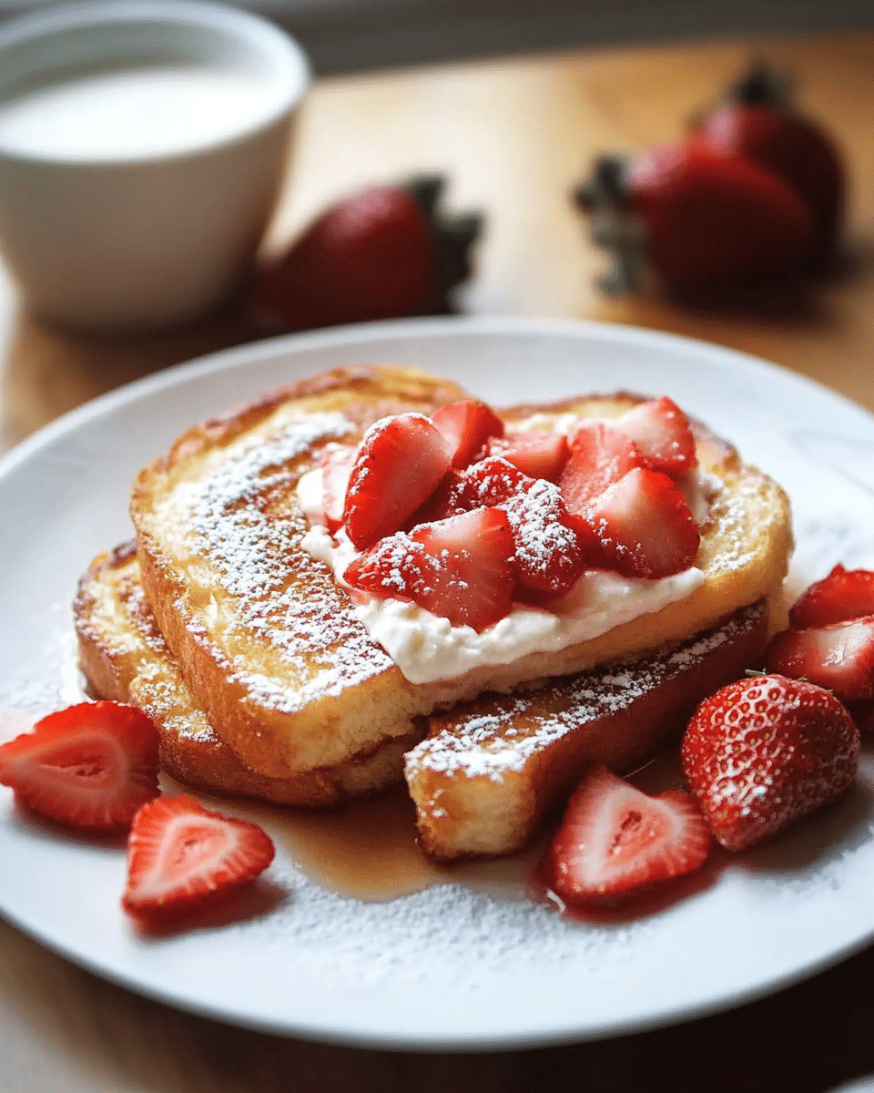 Strawberry Cream Cheese Stuffed French Toast