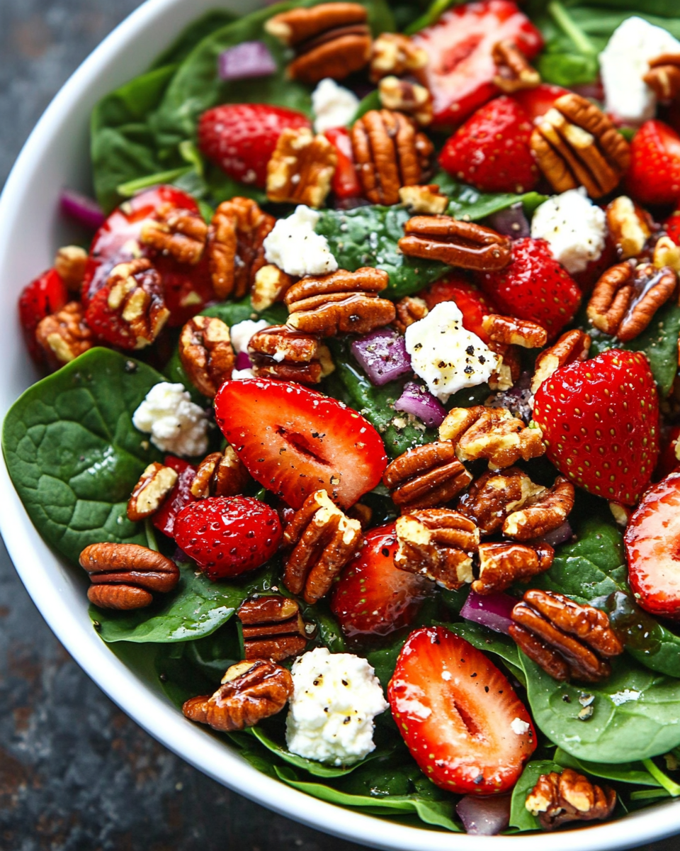 Strawberry Spinach Salad