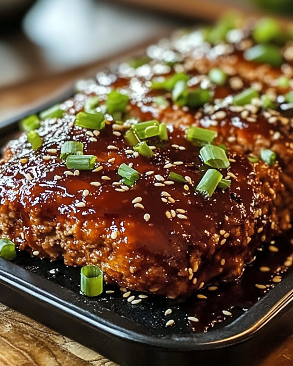 Sweet & Spicy Korean BBQ Meatloaf