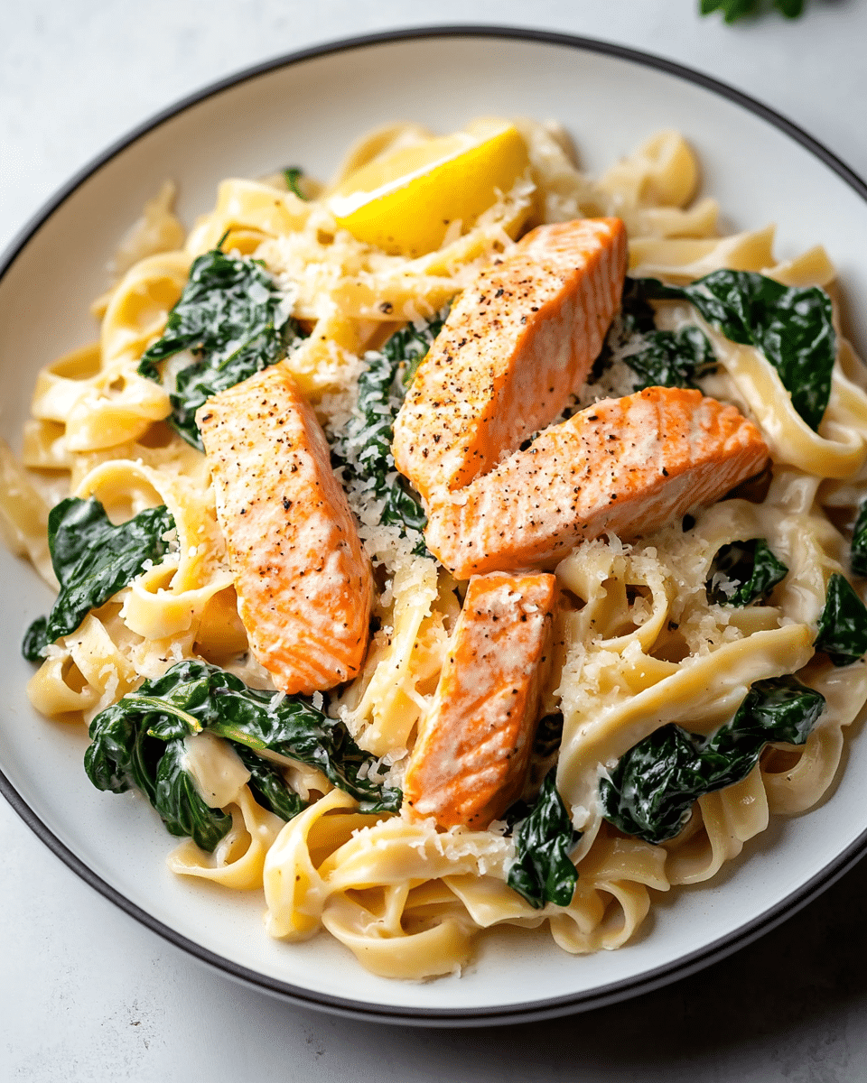 Spinach Salmon Pasta