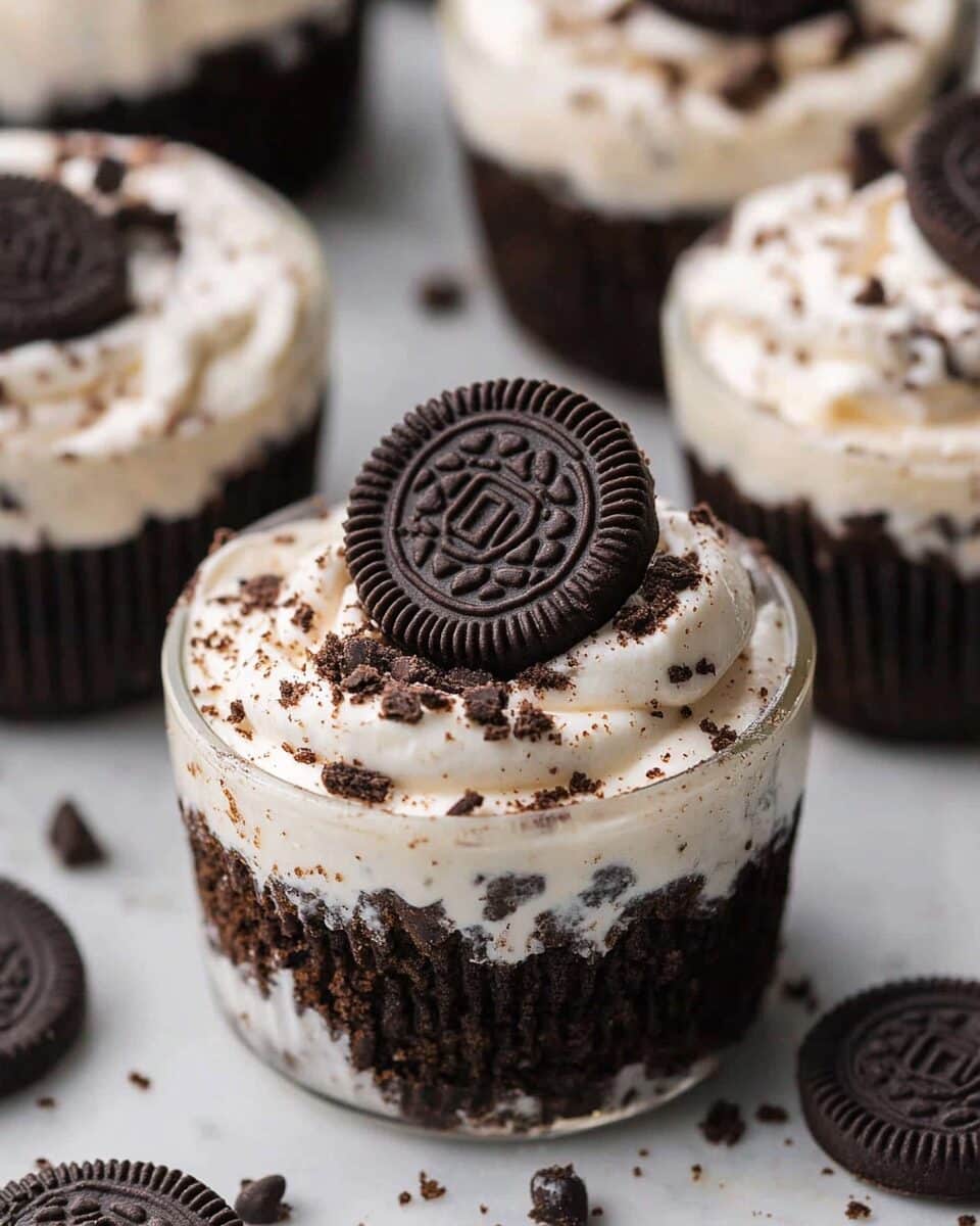 Cookies and Cream Cheesecake Cups