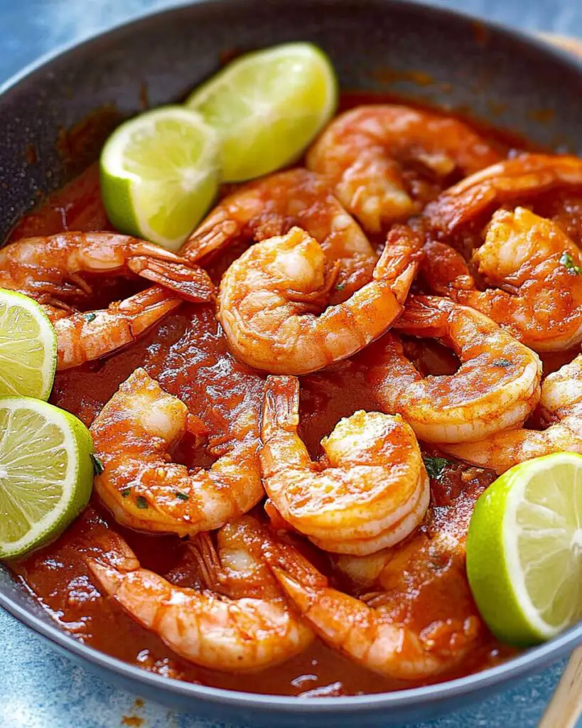 Fiery Mexican Devil Shrimp in Spicy Chili Sauce (Camarones a la Diabla)