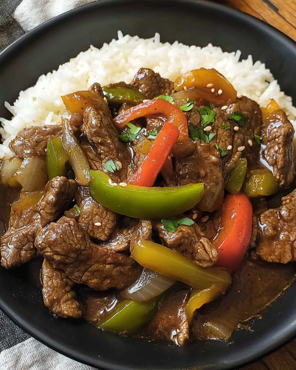 Crockpot Pepper Steak