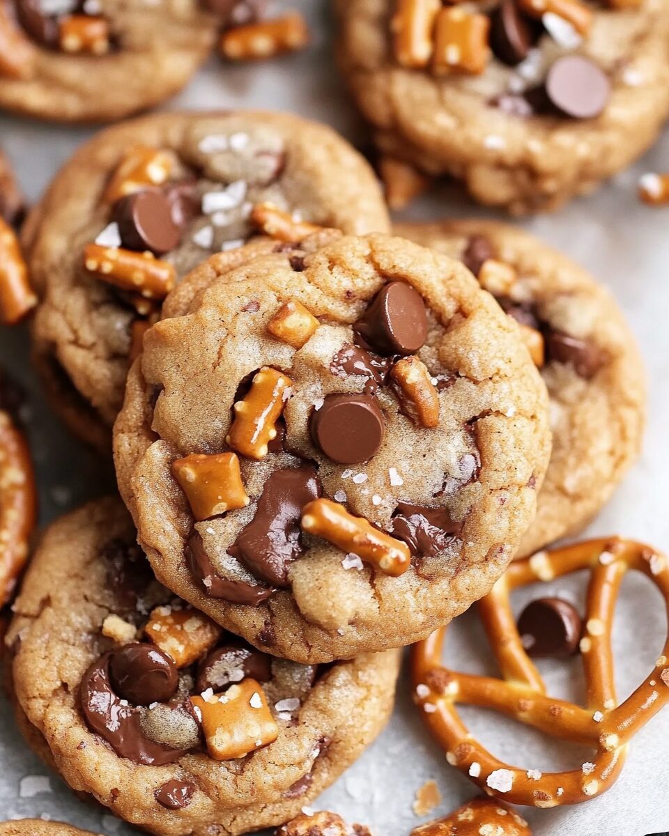 Toffee Pretzel Chocolate Chip Cookies