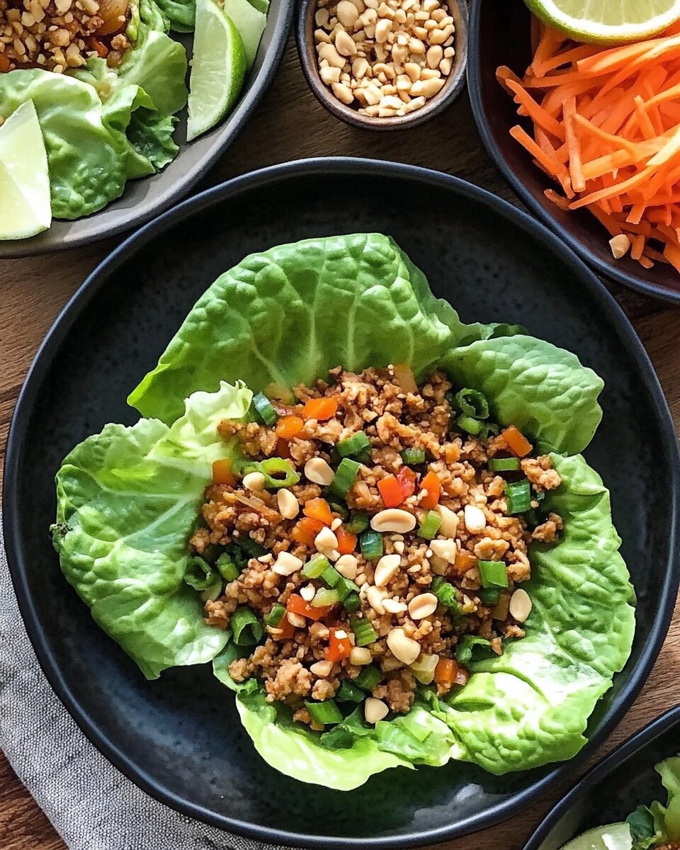 Thai Chicken Lettuce Wraps