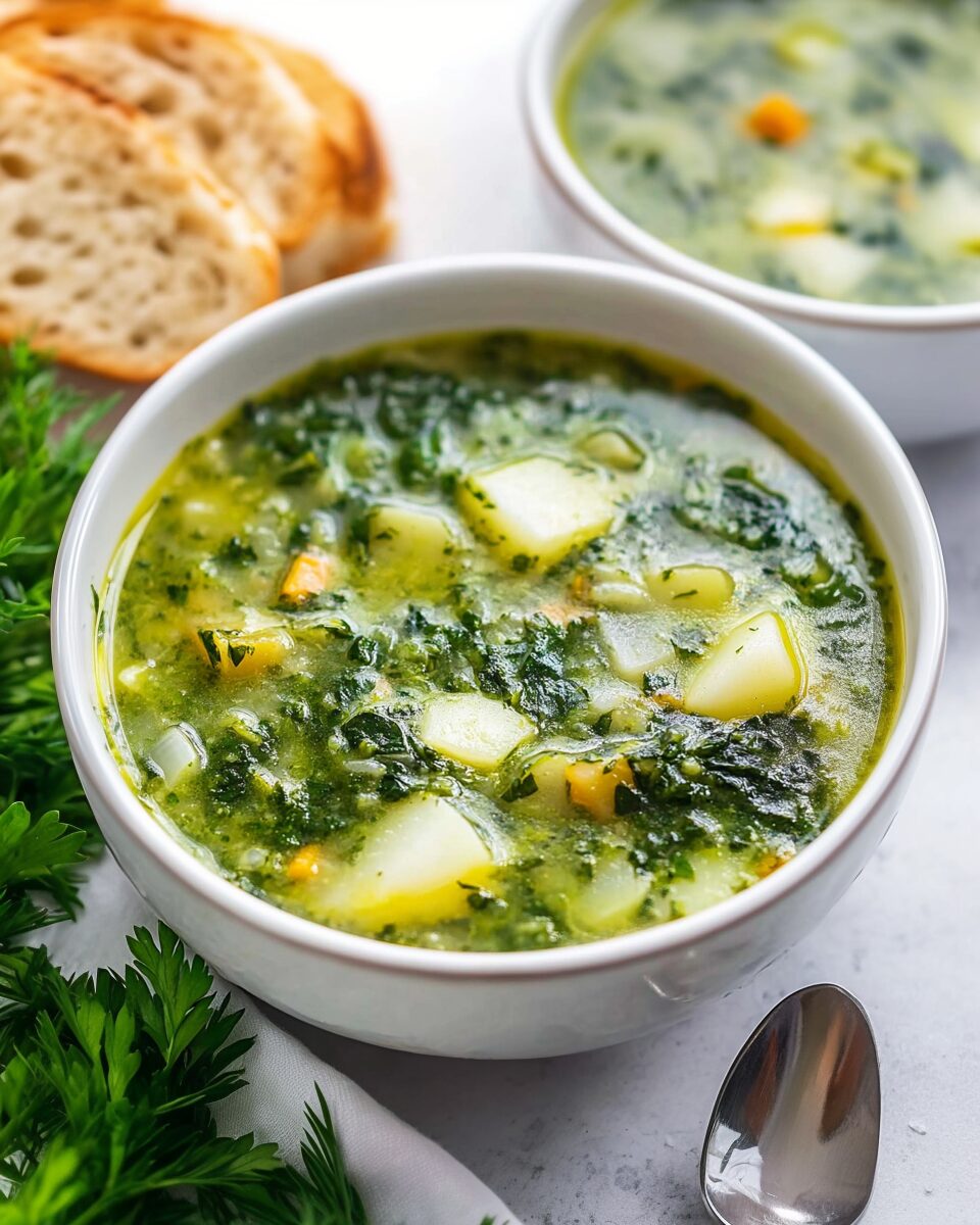 Green Borscht Spinach Soup