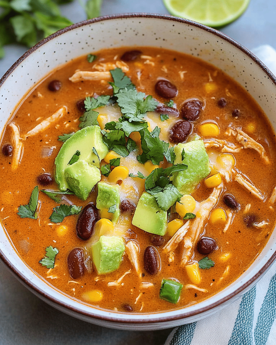 Creamy Chicken Enchilada Soup