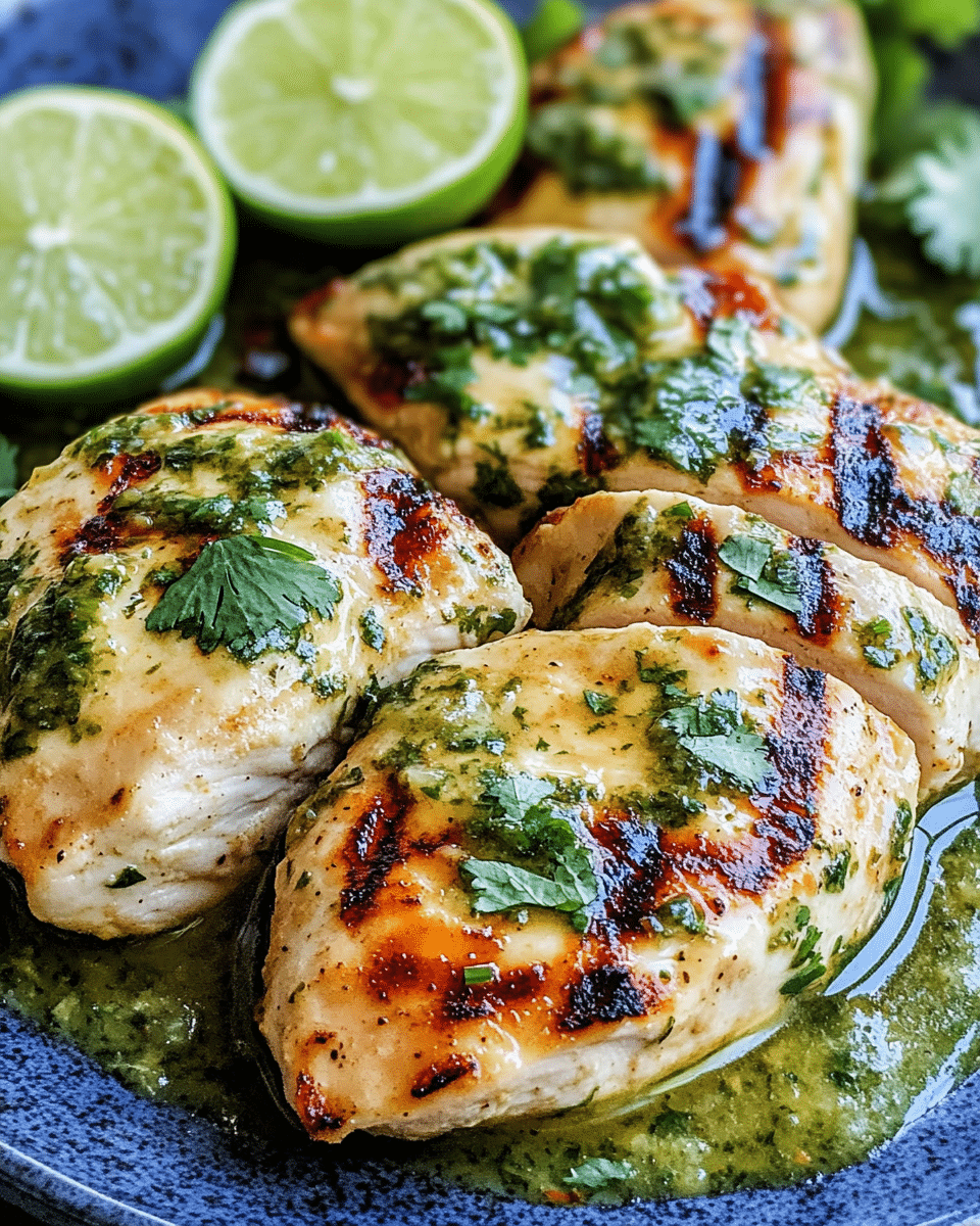 Grilled Salsa Verde Pepper Jack Chicken