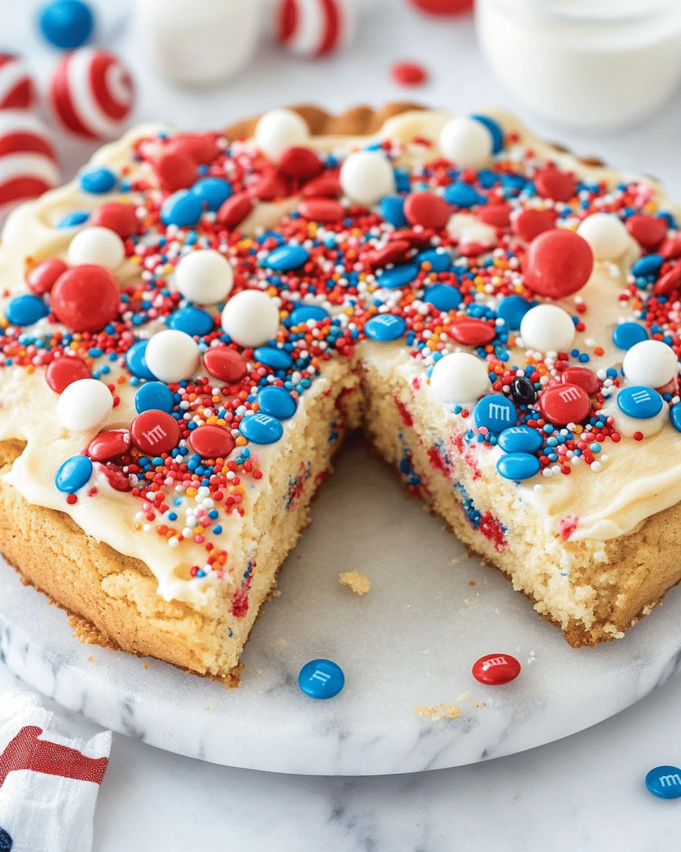Fireworks Sugar Cookie Cake
