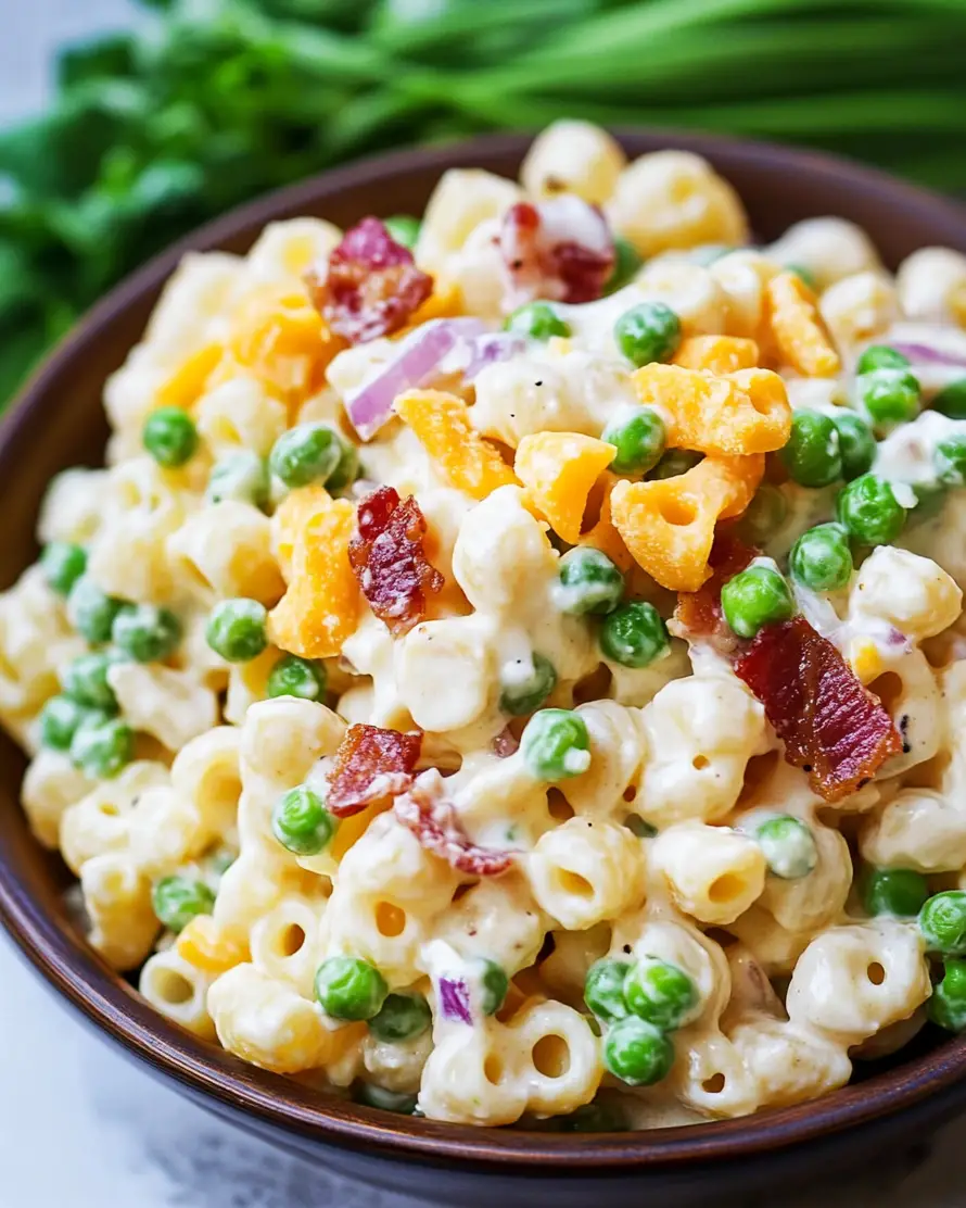 Creamy Pea Pasta Salad