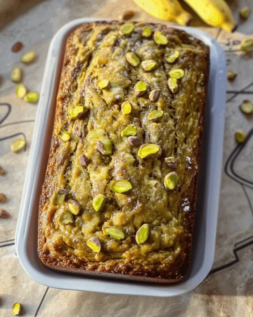 Pistachio Banana Protein Bread