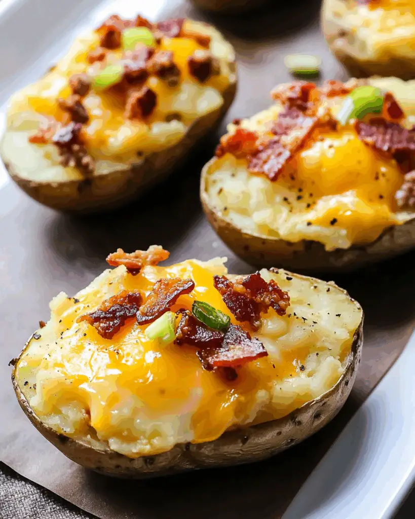 Twice Baked Loaded Breakfast Potatoes