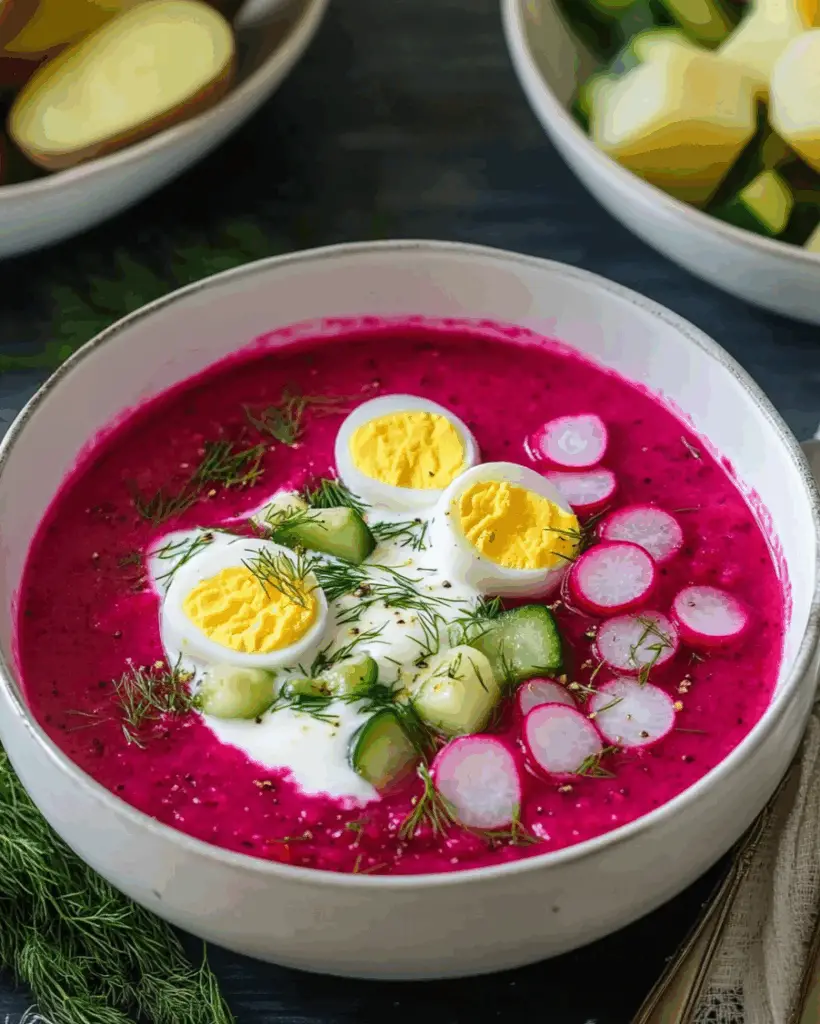 Lithuanian Cold Beet Soup