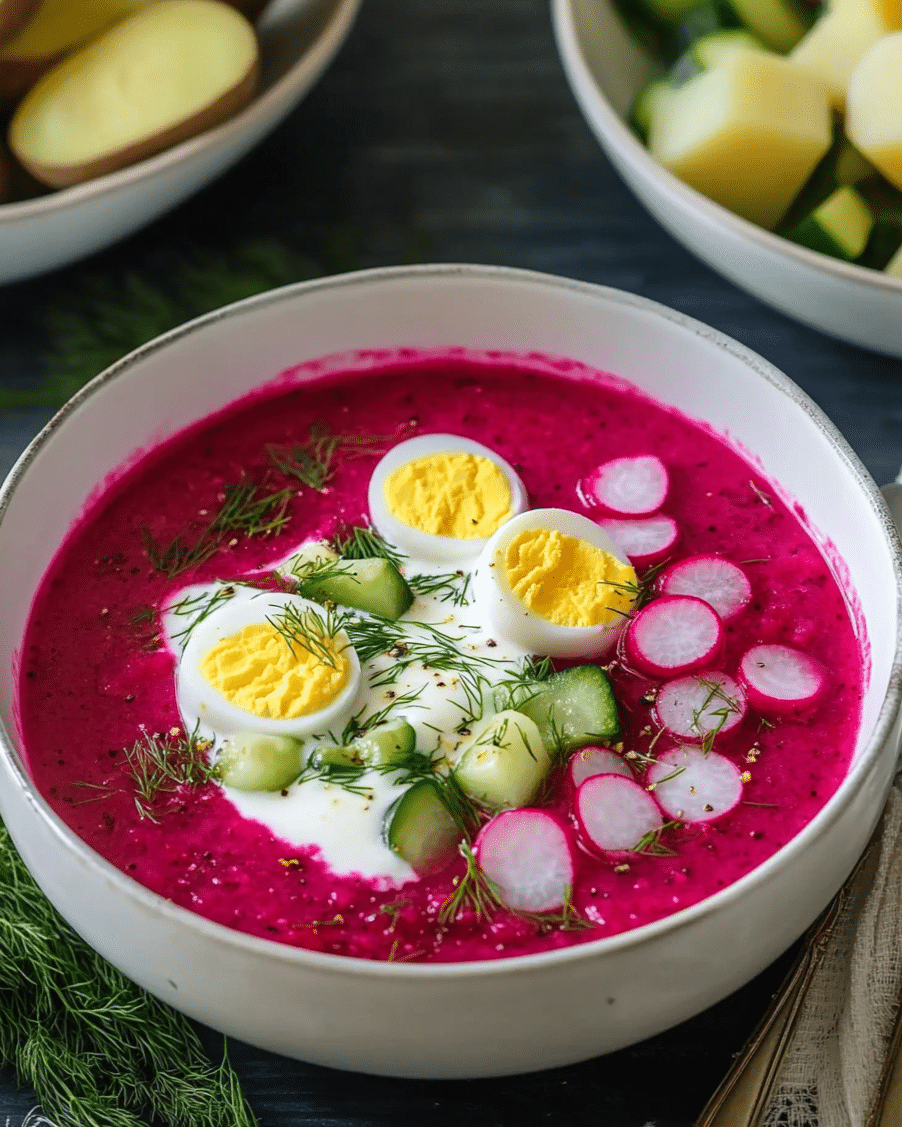 Lithuanian Cold Beet Soup