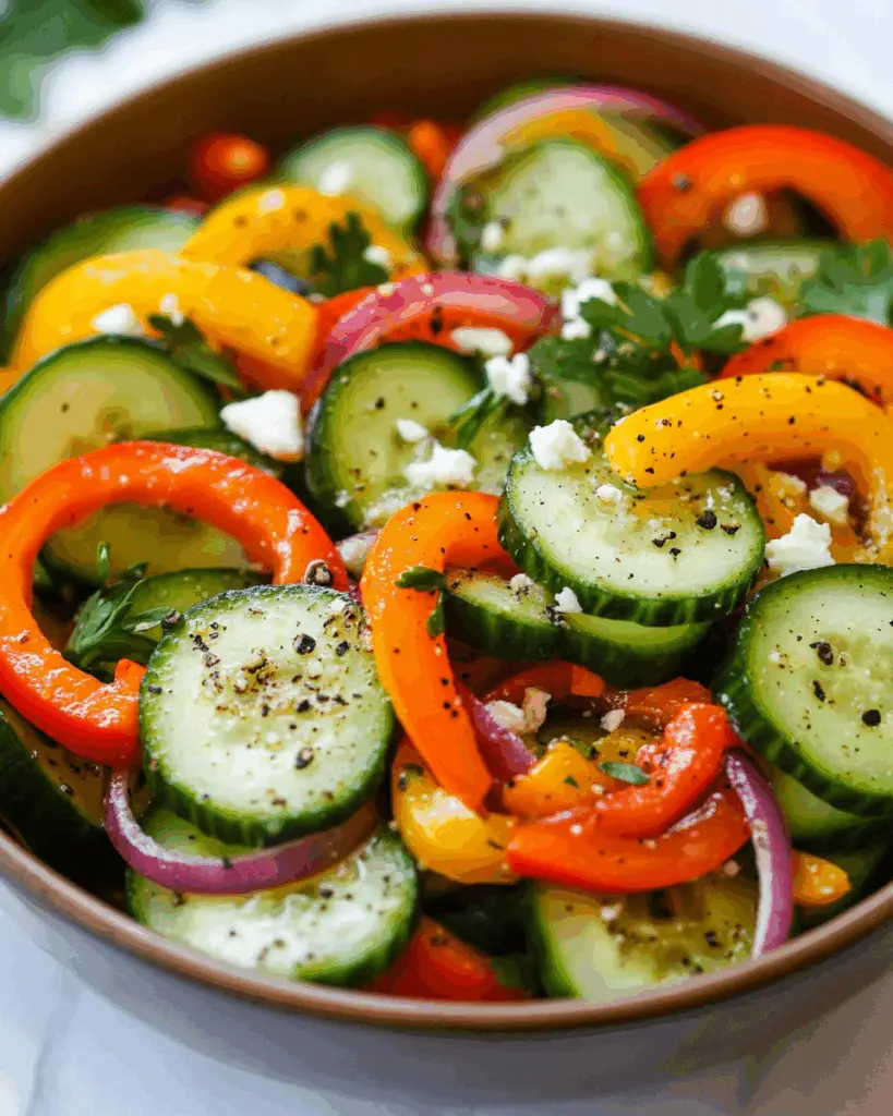 Cucumber Pepper Salad