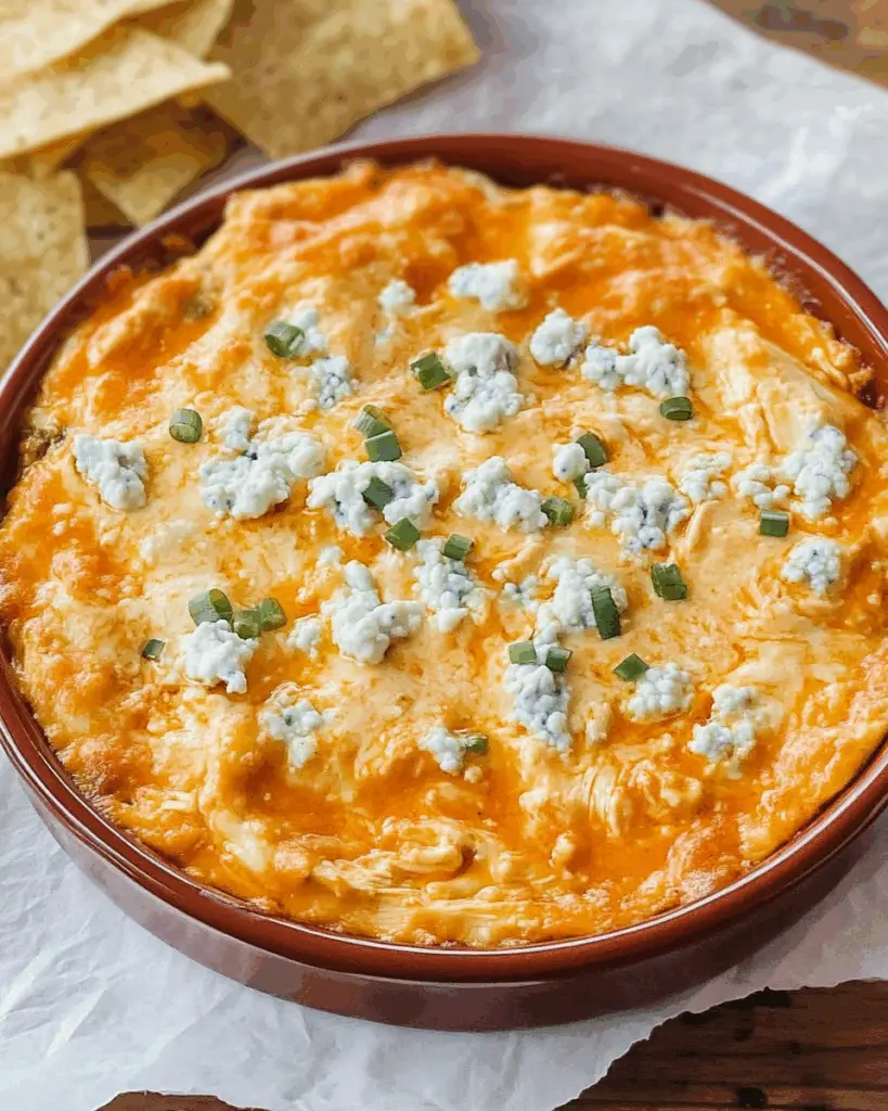 Blue Cheese Buffalo Chicken Dip
