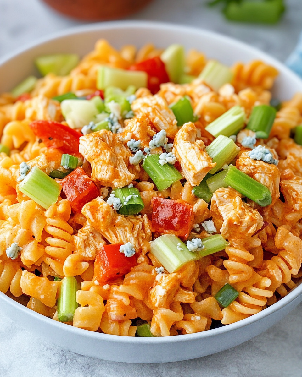 Buffalo Chicken Pasta Salad