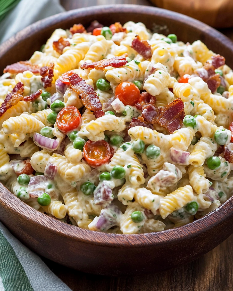 Creamy Bacon Ranch Pasta Salad