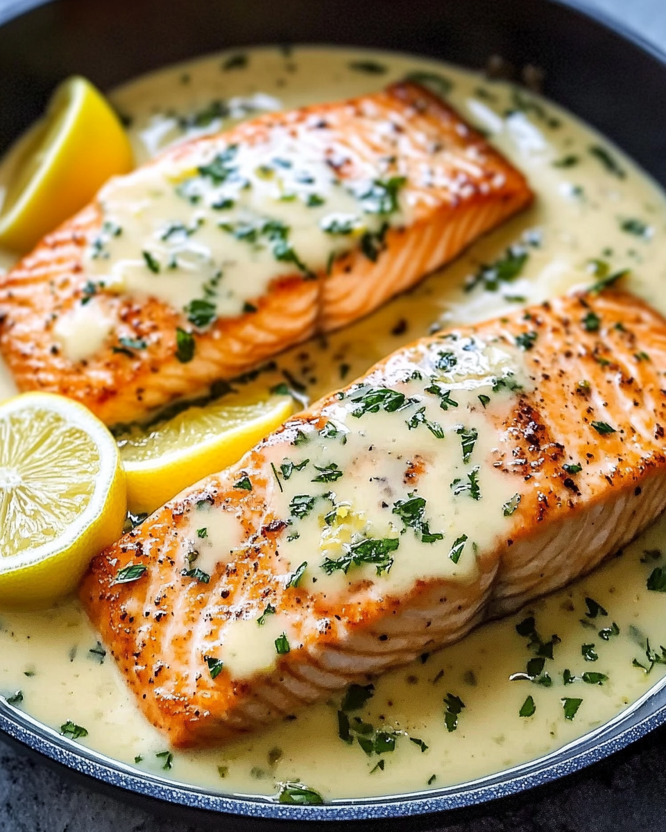 Creamy Lemon Butter Salmon