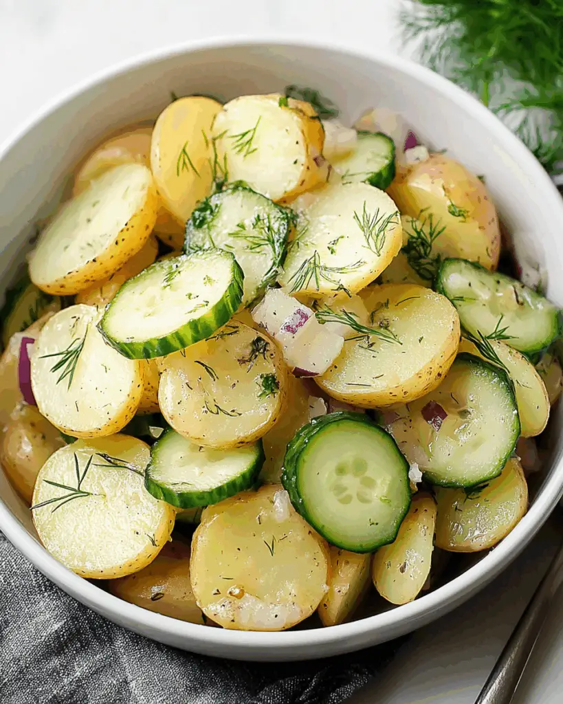 German Cucumber Potato Salad
