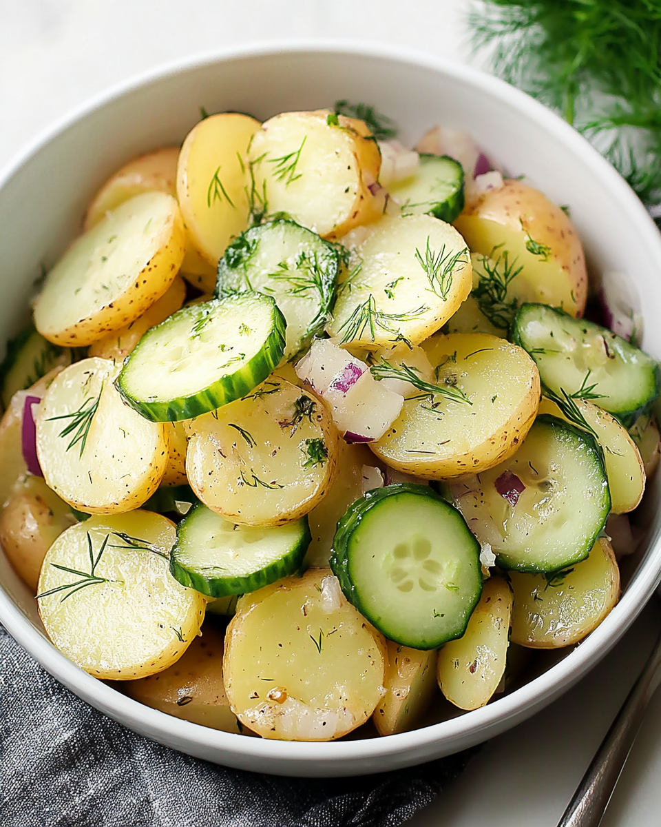 German Cucumber Potato Salad