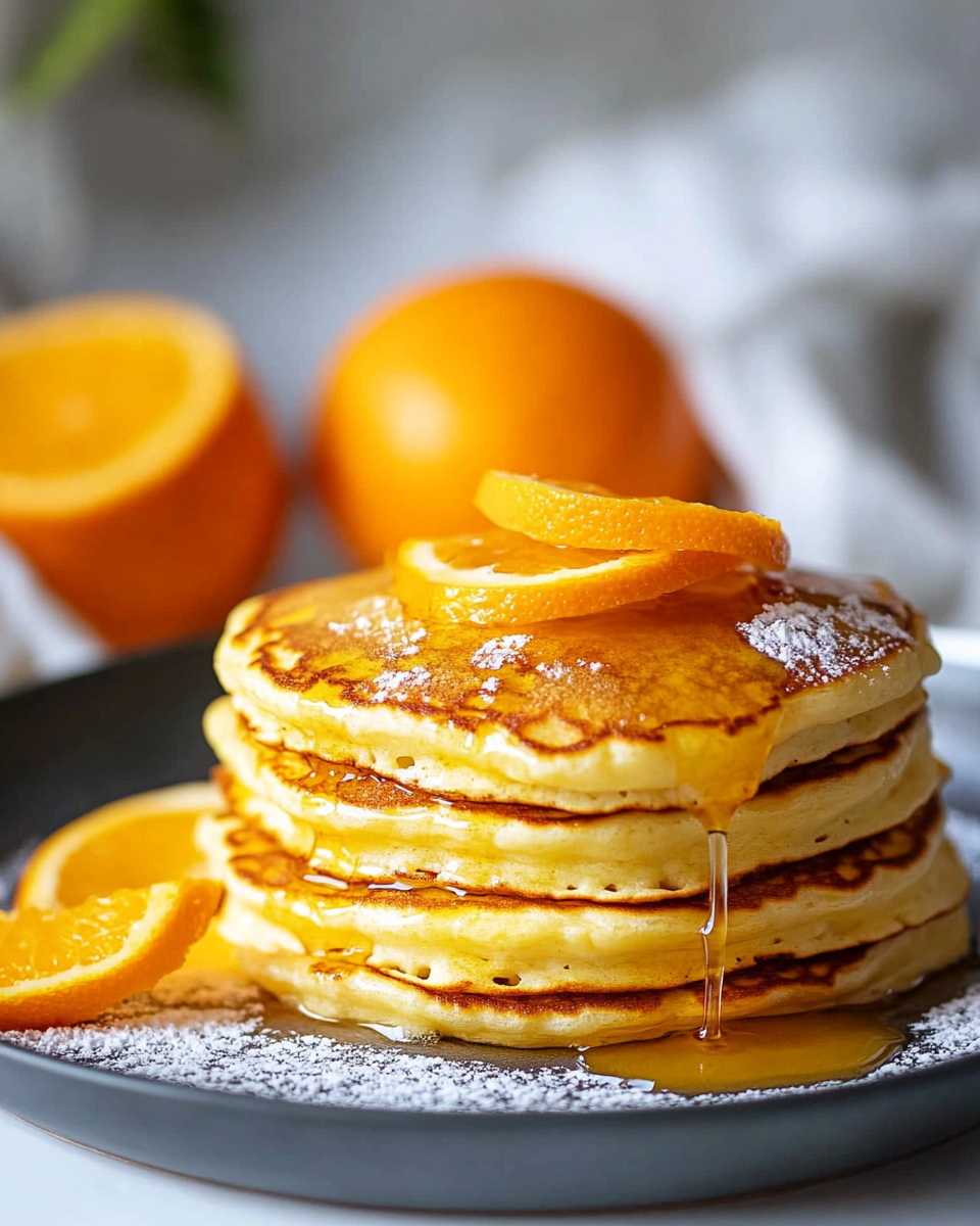 Ricotta Pancakes with Fresh Orange Syrup