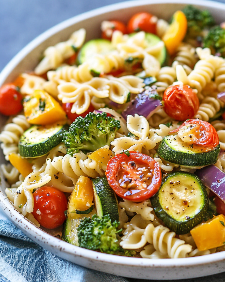 Roasted Vegetable Pasta Salad