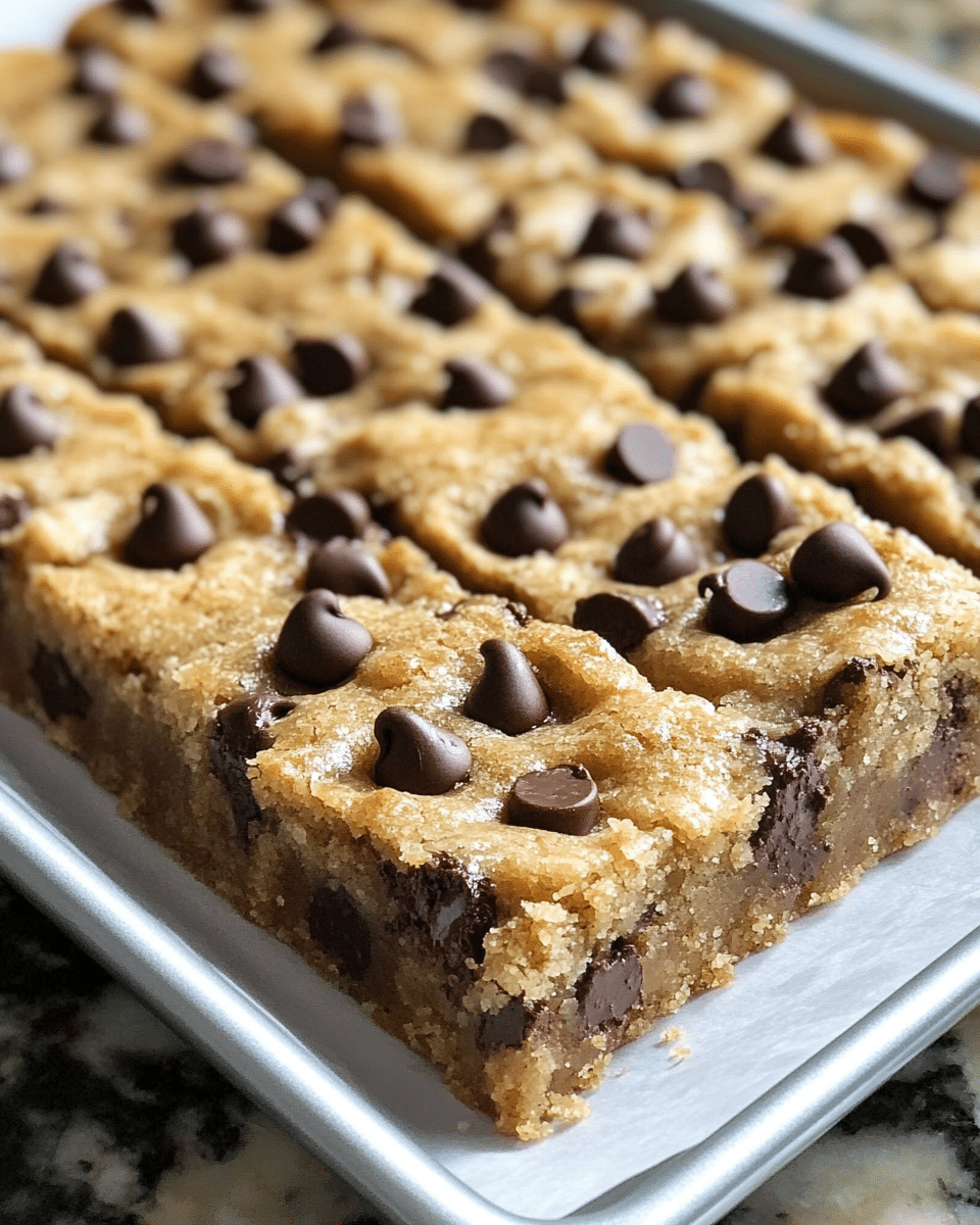 Chewy Chocolate Chip Cookie Bars