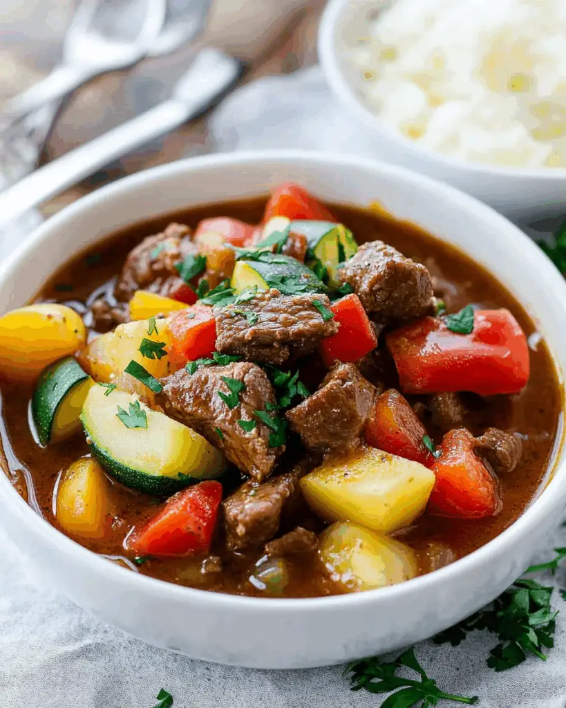 Slow Cooker Summer Beef Stew
