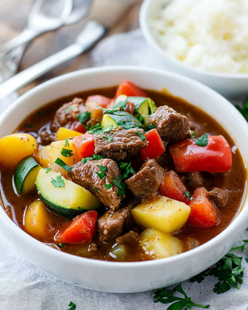 Slow Cooker Summer Beef Stew