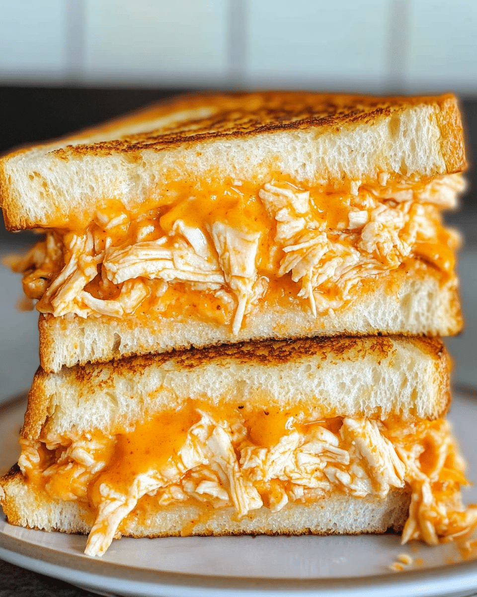 Buffalo Chicken Grilled Cheese