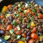 Mediterranean Ground Beef Stir Fry