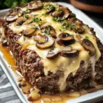 Mushroom Swiss Cheese Meatloaf