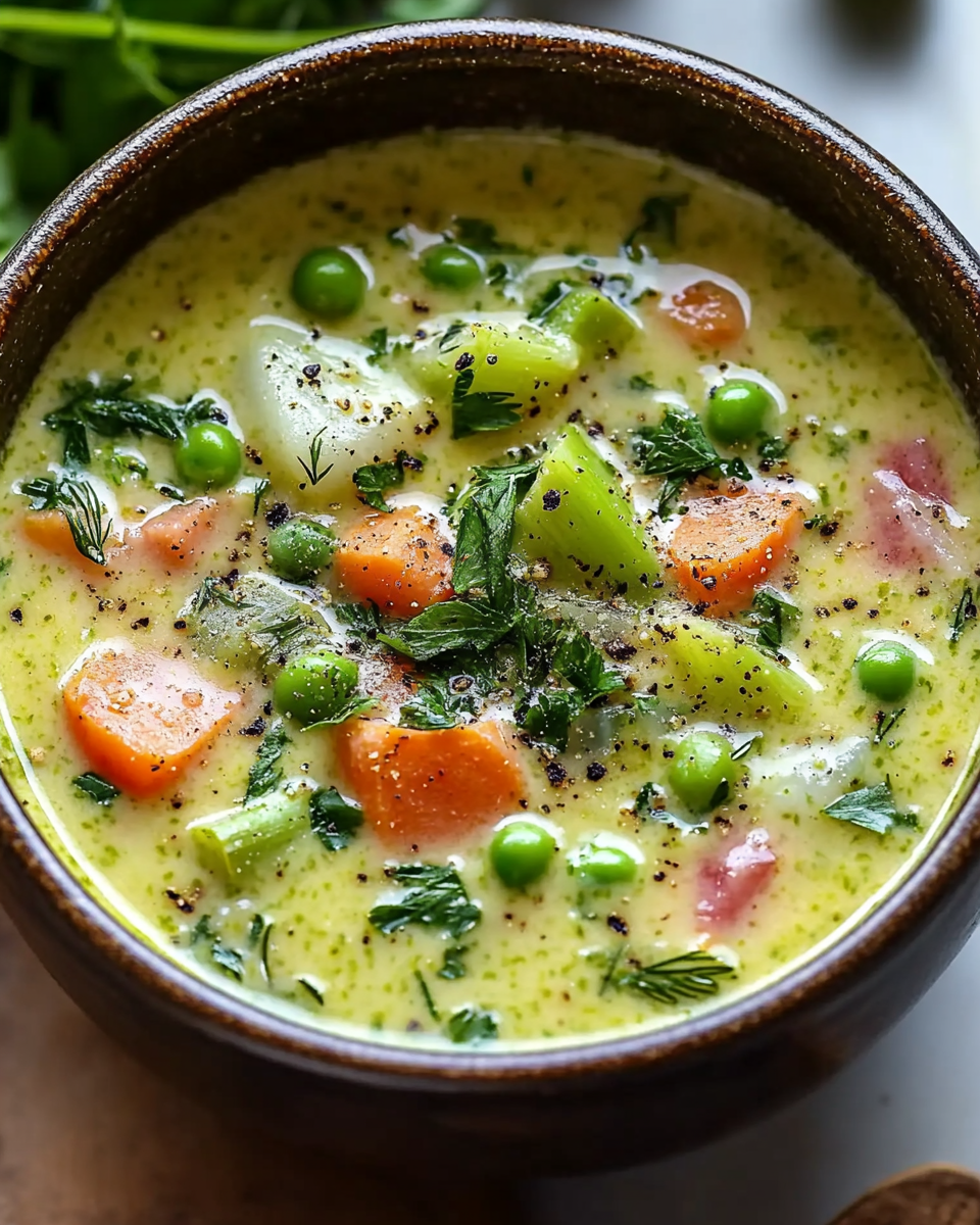 Cream of Spring Vegetable Soup