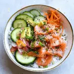 Miso Soy Salmon Sashimi Bowl