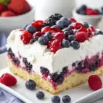 Summer Berry Poke Cake