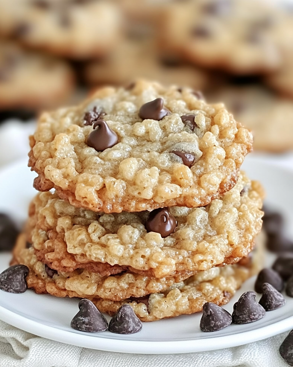Rice Krispie Chocolate Chip Cookies