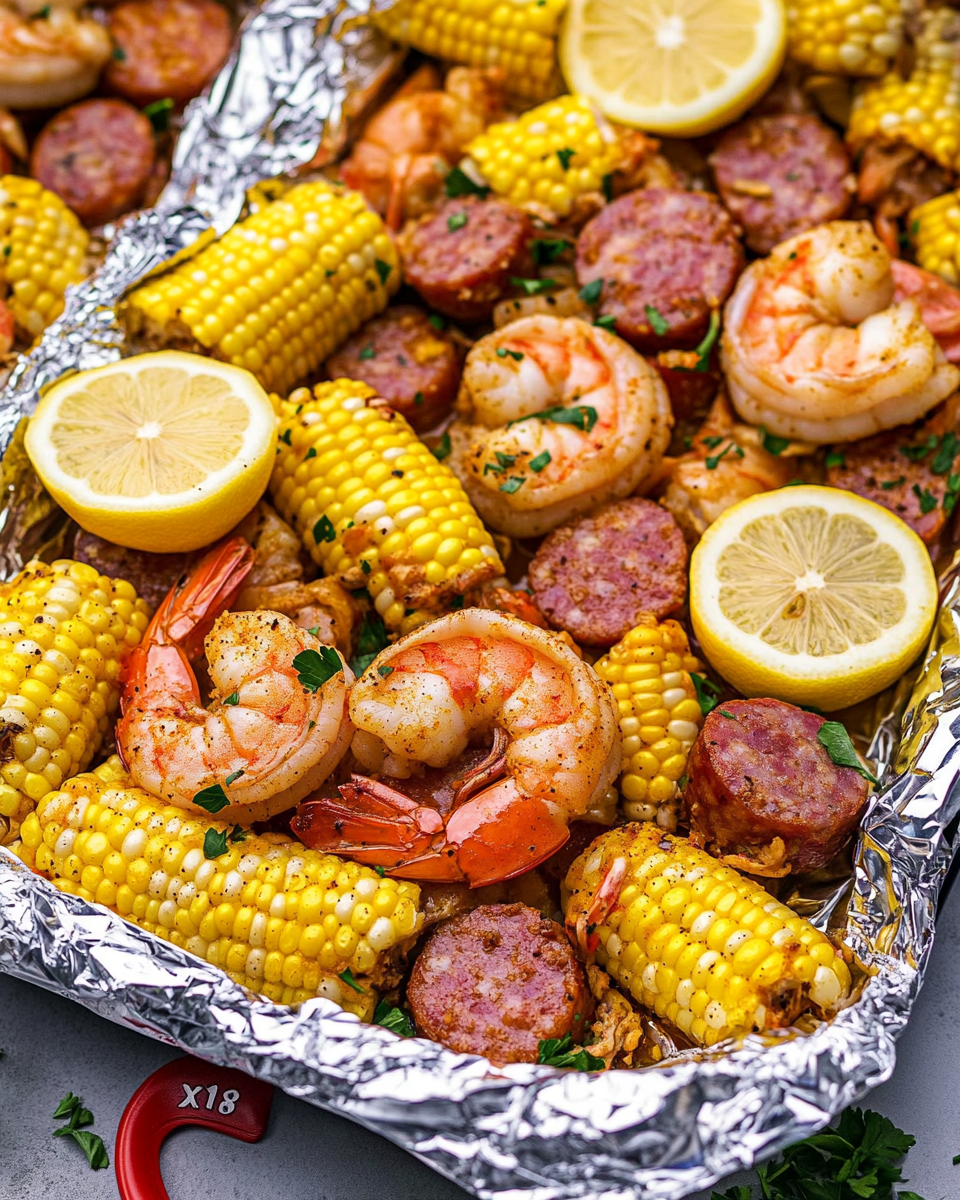 Shrimp Boil Foil Packs