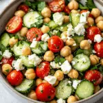 Chickpea Cucumber Salad with Feta and Tomatoes