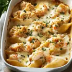 Creamy Seafood Stuffed Shells
