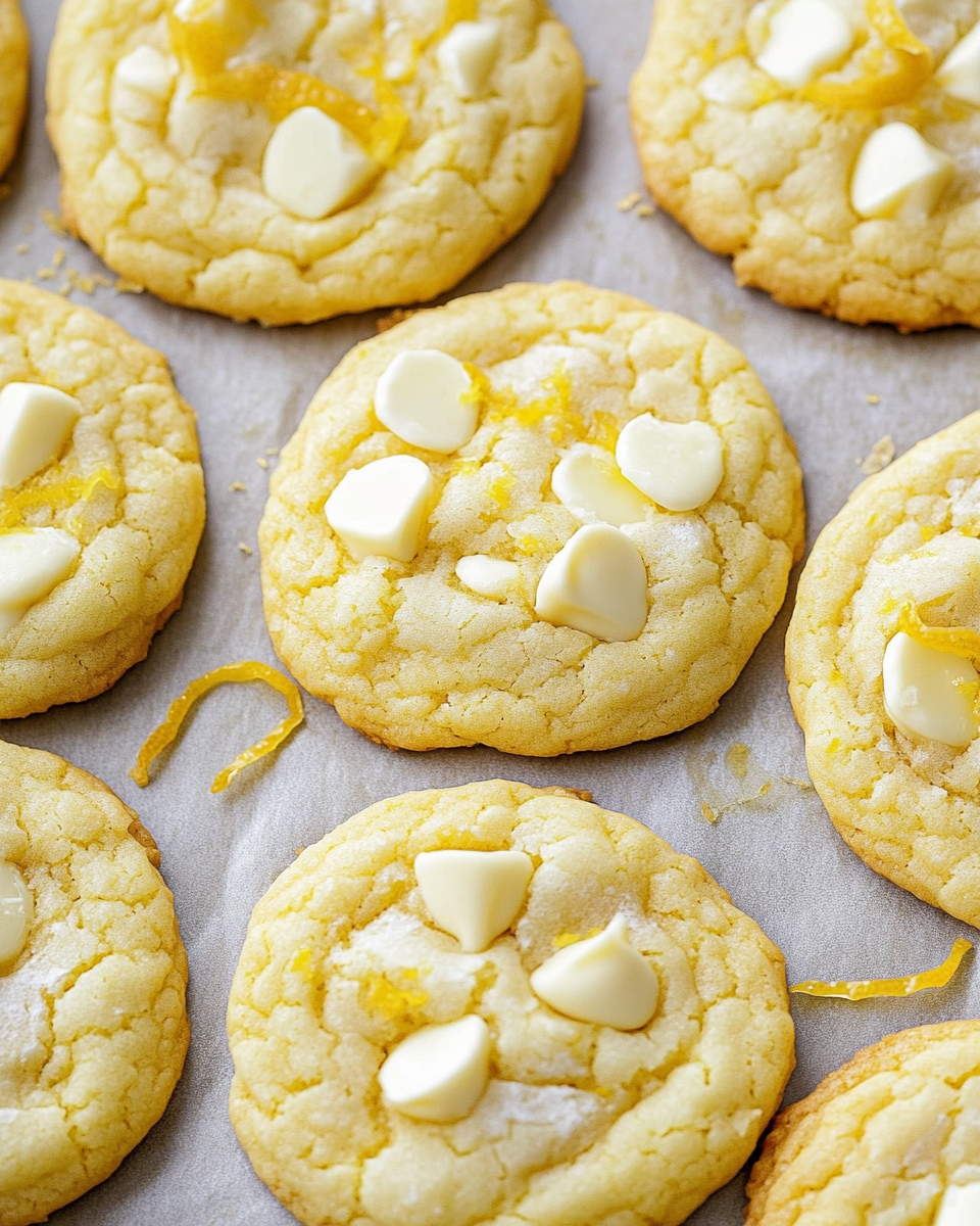 Lemon White Chocolate Cookies
