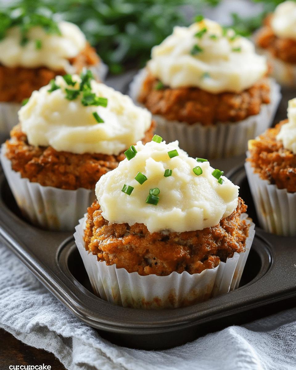 Turkey Meatloaf Cupcakes