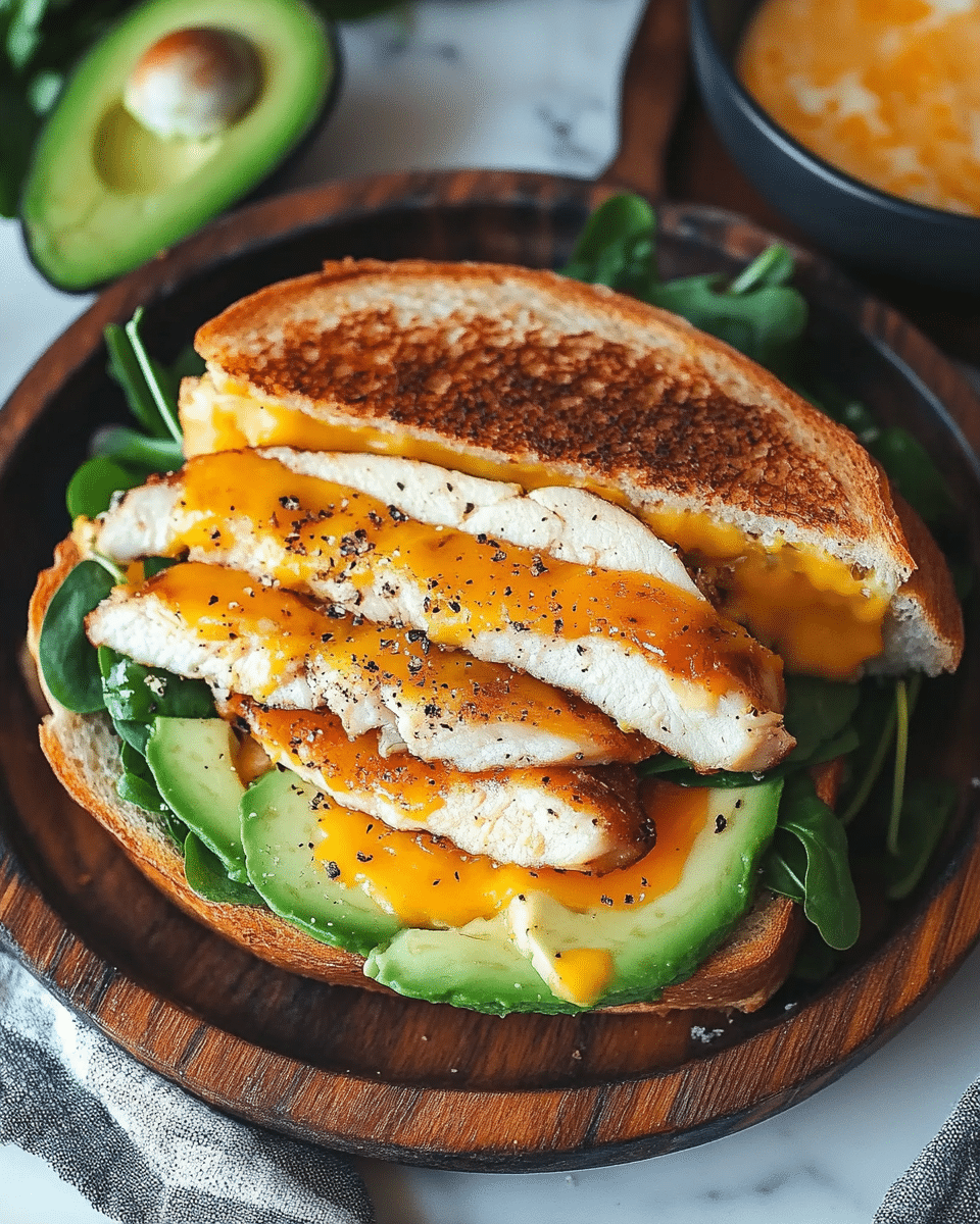 Chicken Avocado Melt Sandwich