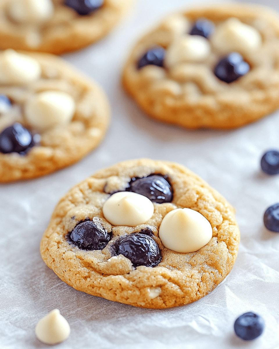 Blueberry White Chocolate Chip Cookies