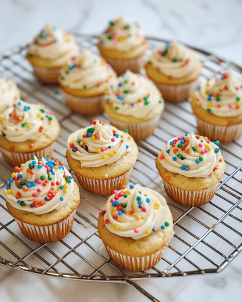 Mini Funfetti Cupcakes